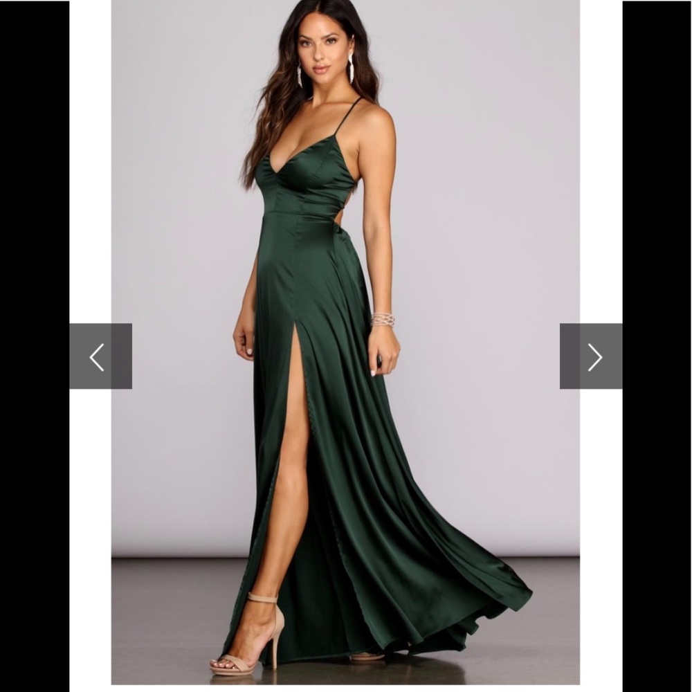 Green formal dress